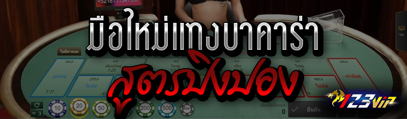 มือใหม่แทงบาคาร่า สูตรปิงปอง 